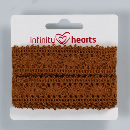 Infinity Hearts Pitsanauha Polyesteri 25mm 4 Ruskea - 5m