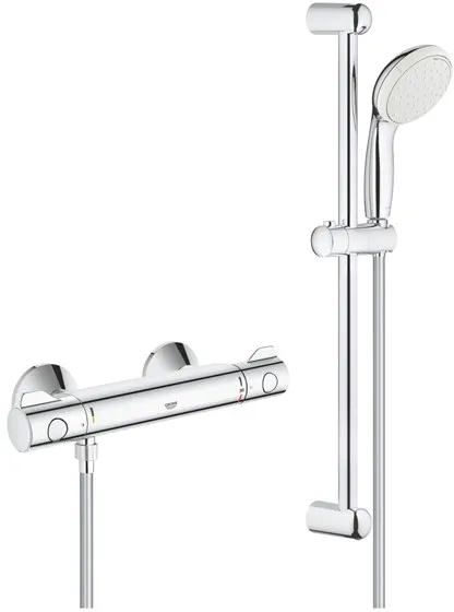 Grohe Tempesta II suihkusarja sis. Grohtherm 800 termostaattihana, kromi