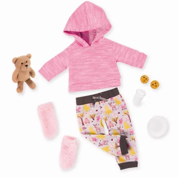 Our Generation Nukenvaatesetti Deluxe - Pyjama ja Nalle