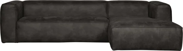 Bean, Kulmasohva oikeanpuoleinen, musta, H73x175x305 cm, nahka
