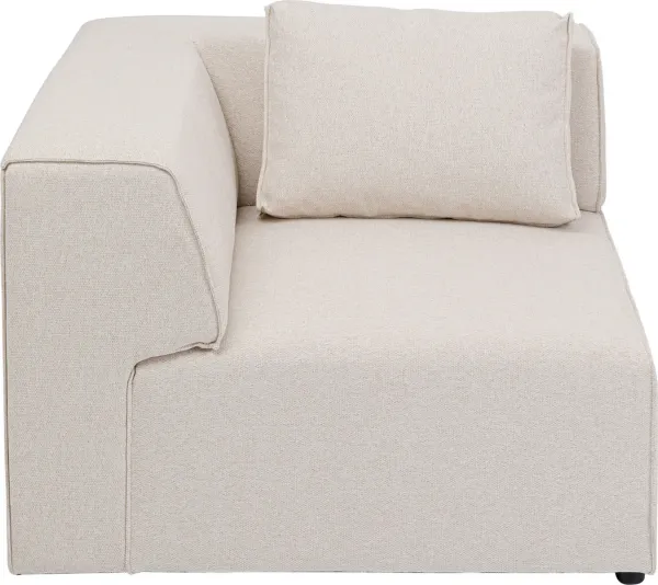 KARE DESIGN Infinity Corner Elements Cream Right - kermanvärinen polyesteri ja polypropeeni