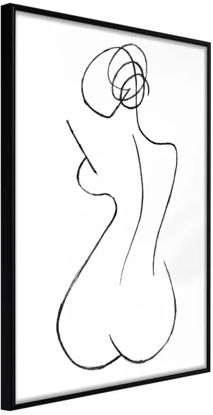 ARTGEIST Juliste kehyksellä - Hourglass Kultainen passe-partout'n kanssa 20x30