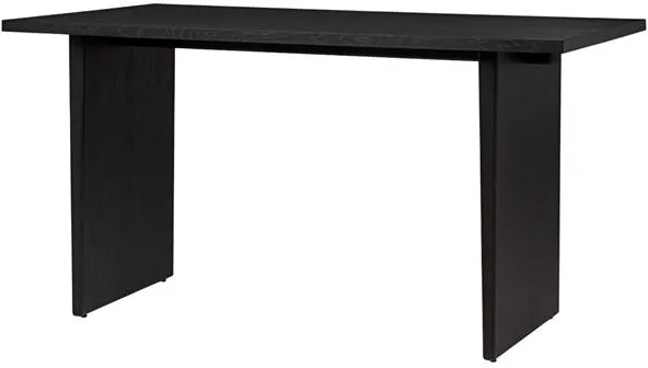 GUBI Private Desk Black Brown Stained Oak