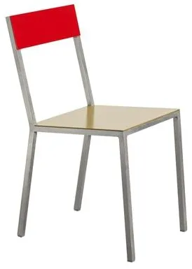 Valerie Objects Alu Ruokapöydän tuoli Karri/Punainen