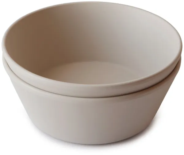 Pyöreät kulhot 2-pakkauksessa - Vanilja